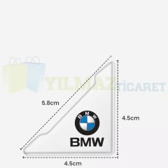 Bmw Logo Kapı Kenar Köşe Koruyucu Çarpma Çizilme Önleyici Silikon Şeffaf Damla Etiket 1 Çift