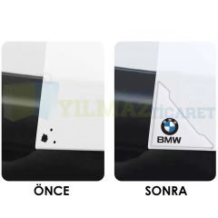 Bmw Logo Kapı Kenar Köşe Koruyucu Çarpma Çizilme Önleyici Silikon Şeffaf Damla Etiket 1 Çift