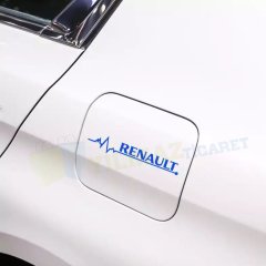 Renault Yan Ayna Ritim Kalp Atış Cam Depo Kapağı Oto Sticker 2 Ad