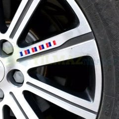 Renault Peugeot Citroen Fransa Bayrak Direksiyon Jant Vites Torpido Damla Etiket Silikon Oto Sticker