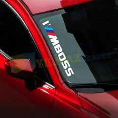 Bmw M I Am Boss Ön Cam Oto Sticker Etiket Yapıştırma 2 Ad