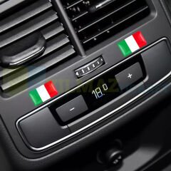 Alfa Romeo Fiat Italya Bayrağı Direksiyon Jant Vites Torpido Damla Etiket Silikon Oto Sticker