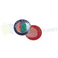 Alfa Romeo Kumanda Anahtarlık Logo Amblem Metal 3M 1 Adet 14 mm (ANAHTARLIK DEĞİLDİR)