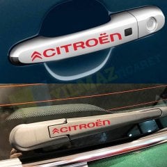 Citroen Kapı Kolu Jant Oto Sticker Araba Etiket Yapıştırma 6 Ad