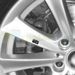 BMW M Logo Torpido Direksiyon Jant Vites Damla Sticker Etiket Yapıştırma 4 Adet