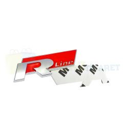 Volkswagen R line Kırmızı Bagaj Logo Arma Amblem Passat Golf CC Tiguan Paslanmaz Çelik