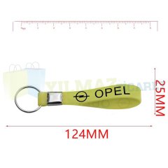 Opel Logo Arma Amblem Fosforlu Sarı Silikon Metal Anahtarlık 1 Adet