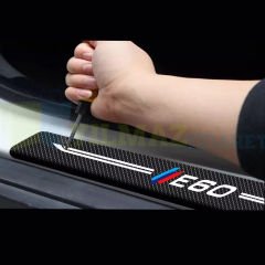 Bmw M E60 Arma Karbon Kapı Eşiği Koruma Araba Etiket Oto Sticker 4 Parça