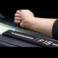 Bmw M F15 Arma Karbon Kapı Eşiği Koruma Araba Etiket Oto Sticker 4 Parça