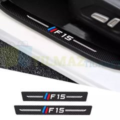 Bmw M F15 Arma Karbon Kapı Eşiği Koruma Araba Etiket Oto Sticker 4 Parça