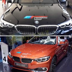 Bmw M Performance Logo Arma Oto Sticker Kaput Yapıştırma Etiket