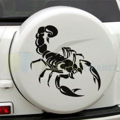 Skorpion Akrep Oto Sticker Yapıştırma Araba Araç Etiket 2 Adet
