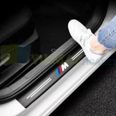 Bmw M Logo Arma Karbon Kapı Eşiği Koruma Oto Sticker 4 Parça