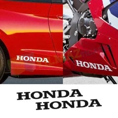 Honda Motosiklet Marşpiyel Kapı Altı Oto Sticker Çıkartma 2 Adet