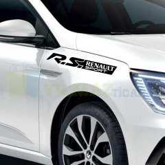 Renault Rs Sport Yan Kapı Altı Marşpiyel Tampon Çamurluk Oto Sticker Etiket 2 Adet