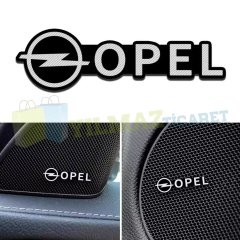 Opel Logo Hoparlör Sticker Arma Amblem Metal Yapışkanlı 2 Adet