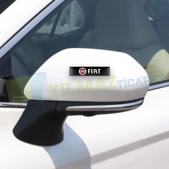 Fiat Logo Arma Yan Ayna Vites Torpido Konsol Damla Sticker 2 Adet