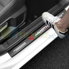 Fiat Abarth Karbon Kapı Eşiği Koruma Oto Sticker Etiket 4 Parça