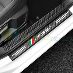 Fiat Egea Karbon Kapı Eşiği Koruma Oto Sticker Etiket 4 Parça