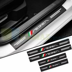 Fiat Egea Karbon Kapı Eşiği Koruma Oto Sticker Etiket 4 Parça