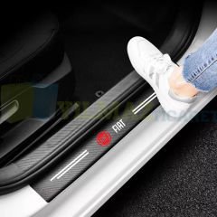 Fiat Karbon Kapı Eşiği Koruma Oto Sticker Etiket 4 Parça