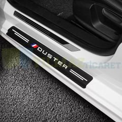 Dacia Duster Karbon Kapı Eşiği Koruma Oto Sticker Etiket 4 Parça
