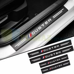 Dacia Duster Karbon Kapı Eşiği Koruma Oto Sticker Etiket 4 Parça