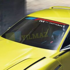 Bmw M Sport Ön Cam Oto Sticker Araba Yapıştırma Etiket Çıkartma