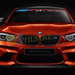 Bmw M Sport Ön Cam Oto Sticker Araba Yapıştırma Etiket Çıkartma