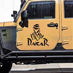 Dakar Off Road Cam Yan Kapı Oto Sticker Araba Yapıştırma Etiket