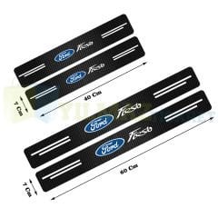 Ford Fiesta Karbon Kapı Eşiği Koruma Oto Sticker Etiket 4 Parça