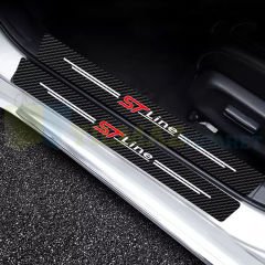 Ford St Line Karbon Kapı Eşiği Koruma Oto Sticker Etiket 4 Parça