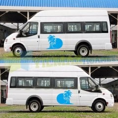 Palmiye Ağacı Karavan Oto Sticker Çıkartma Yapıştırma 1 Çift