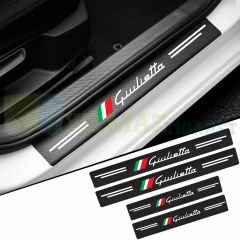 Alfa Romeo Giulietta Karbon Kapı Eşiği Koruma Oto Sticker 4 Parça