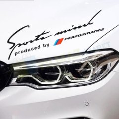 Bmw M Performance Sport Mind Oto Kaput Sticker Etiket Yapıştırma