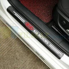 Kia Karbon Kapı Eşiği Koruma Oto Sticker Yapıştırma 4 Parça
