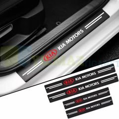 Kia Karbon Kapı Eşiği Koruma Oto Sticker Yapıştırma 4 Parça