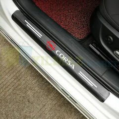 Opel Corsa Karbon Kapı Eşiği Koruma Oto Sticker 4 Parça