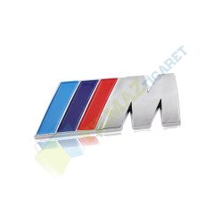 BMW M Bagaj Logo PLASTİK Krom 2'li Set Amblem Stok Bitirme Fiyatı