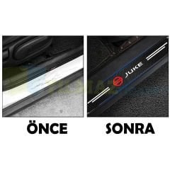 Nissan Juke Karbon Kapı Eşiği Koruma Oto Sticker 4 Parça