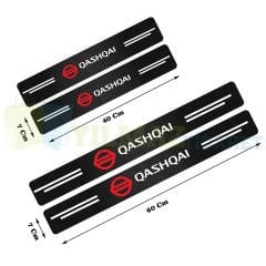 Nissan Qashqai Karbon Kapı Eşiği Koruma Oto Sticker 4 Parça