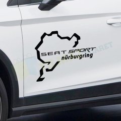 Seat Sport Nürburgring Oto Sticker Leon İbiza Etiket Yapıştırma