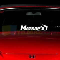 Matkaps Yazı Ön Cam Arma Oto Sticker Yapıştırma Araç Çıkartma Araba Etiket