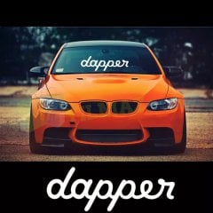 Dapper Ön Cam Oto Sticker Araba Yapıştırma Etiket Çıkartma 2 Adet