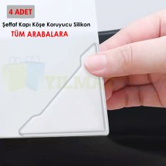 Audi Ford Volkswagen Hyundai Mercedes Nissan Bmw Fiat Toyota Kia Dacia Renault Araç Kapı Kenar Köşe Koruyucu Silikon Damla Etiket 4 Adet