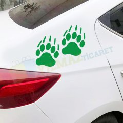 Ayı Pati Pençe 4x4 Off Road Yaban Oto Sticker Yapıştırma 2 Adet