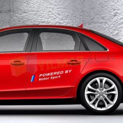 Bmw M Logo Motor Sport Powered By Yan Kapı Oto Sticker Etiket 2 Adet