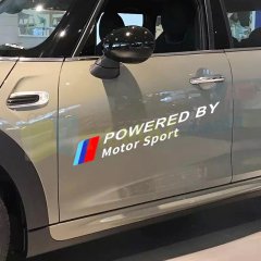 Bmw M Logo Motor Sport Powered By Yan Kapı Oto Sticker Etiket 2 Adet