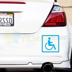 Engelli Arabası Engelli Araç Oto Sticker Araba Yapıştırma 2 Adet
