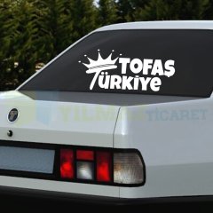 Tofaş Türkiye Kral Taç Oto Sticker Cam Tampon Kaput Yapıştırma Araba Etiket Kaliteli Folyo